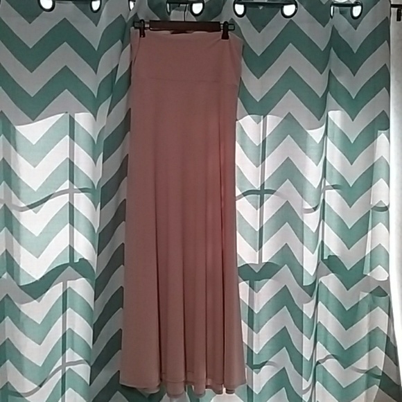 Blush pink LulaRoe maxi skirt - Picture 1 of 5